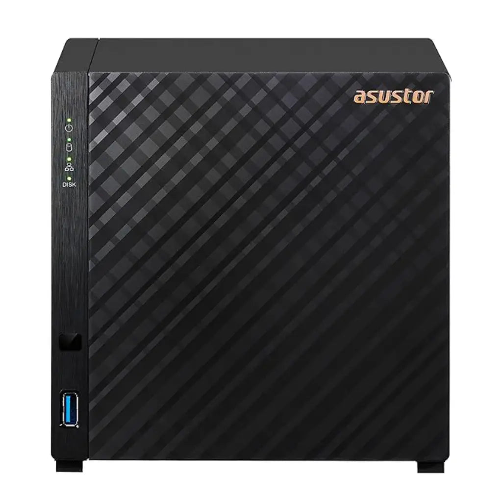 Asustor Drivestor 4 AS1104T Quad‑Core 1.4 GHz 1 GB DDR4 4‑Bay NAS-tpstech.in