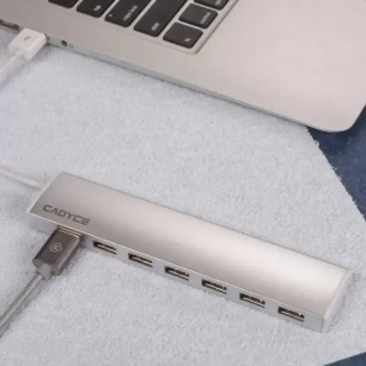 CADYCE CA-U7H USB 2.0 7-Port Hub Plug & Play Overcurrent Protection-tpstech.in
