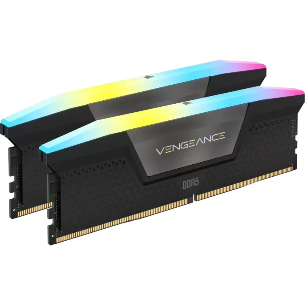 CORSAIR Vengeance RGB 96GB (2x48GB) DDR5 RAM 5200MHz CL38 Desktop Memory Kit – Black-tpstech.in