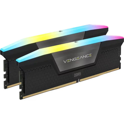 CORSAIR Vengeance RGB 96GB (2x48GB) DDR5 RAM 5200MHz CL38 Desktop Memory Kit – Black-tpstech.in