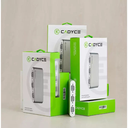 Cadyce CA-4VSP 4-Port VGA Splitter with 500MHz Bandwidth & Full HD Support-tpstech.in
