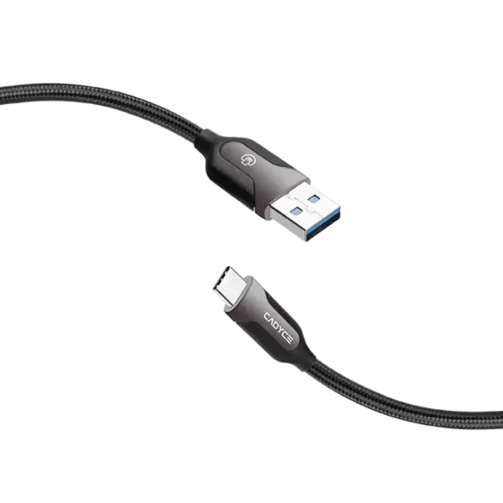 Cadyce CA-C3AM 1m USB-C to USB 3.0 A Male Cable 5Gbps Data Transfer Windows & Mac Compatible-tpstech.in