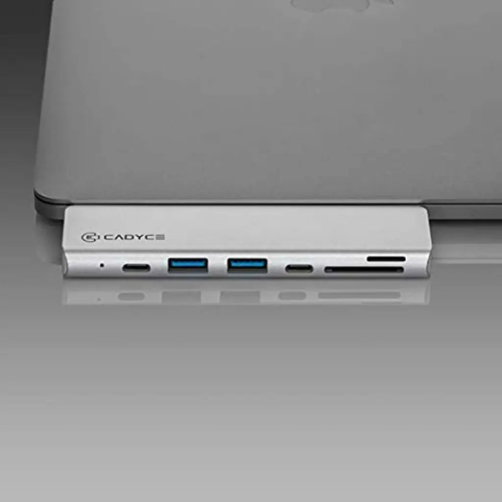 Cadyce CA-C3MDS Dual USB-C Mini Docking Station HDMI 4K USB 3.0 SD/MicroSD Slots Thunderbolt 3 Compatible-tpstech.in