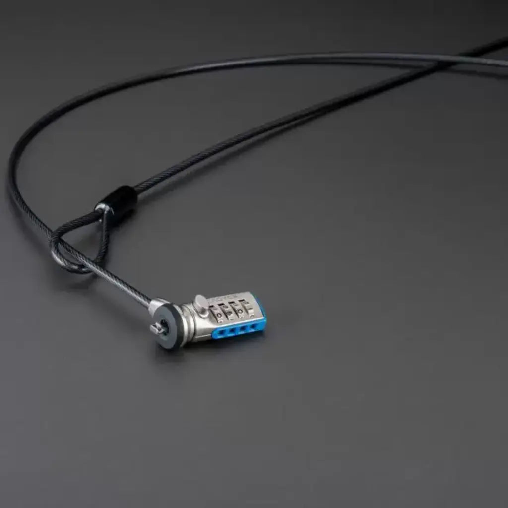 Computer Locking Cable Kit Cadyce CA-CCLK Laptop Locking Cable 4-Digit Combo 2m Steel Wire ...