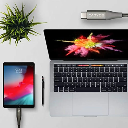 Cadyce CA-CLC USB-C to Lightning Cable 1.2m - Space Grey-tpstech.in