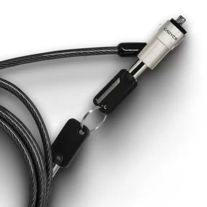 Cadyce CA-KWCLK Keyed Wedge Cable Lock for Noble Wedge Slot with Twisted Steel Cable and 2 Keys-tpstech.in