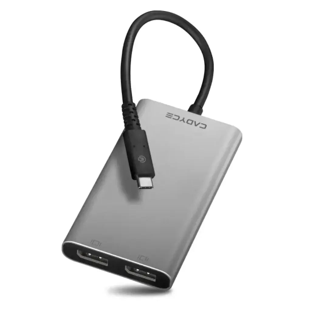 Cadyce CA-T3DP Thunderbolt™ 3 to Dual DisplayPort™ Adapter Supports Dual 4K or Single 5K Display-tpstech.in