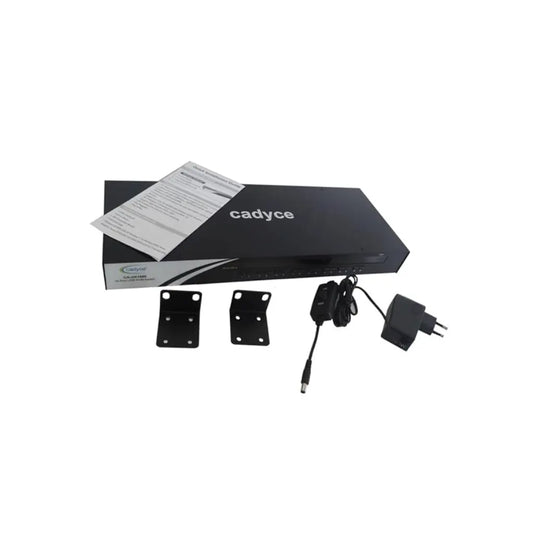 Cadyce CA-UK1600 16-Port Rackmount USB & PS/2 KVM Switch with VGA Console-tpstech.in