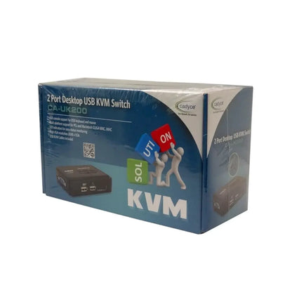 Cadyce CA-UK200 2-Port USB KVM Switch with VGA Support up to 2048×1536-tpstech.in