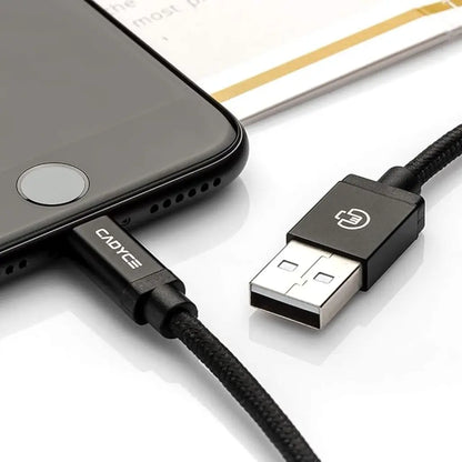 Cadyce CA-ULC1B Apple MFi Certified USB to Lightning Cable 1M Black-tpstech.in