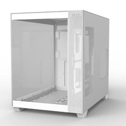 Cooler Master CD600 White ATX Mid Tower Computer Case Full Transparent Sea‑View Design-tpstech.in