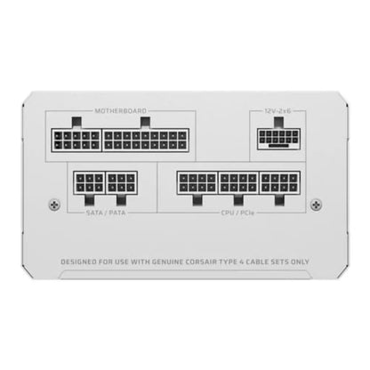 Corsair RMe Series RM850e 850W Gold ATX 3.1 Fully Modular Power Supply - White-tpstech.in