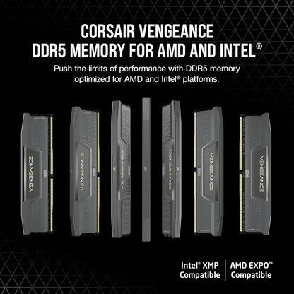 Corsair Vengeance 32GB DDR5 RAM 6000MHz CL38 Desktop Memory - Gray-tpstech.in