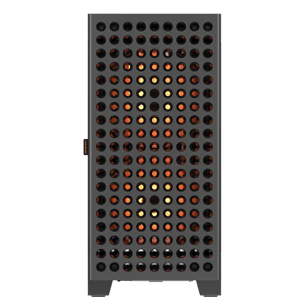 Cougar Airface Eco RGB Mid Tower PC Case with Dual 180mm ARGB PWM Fans - Black-tpstech.in