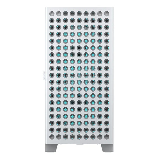 Cougar Airface Eco RGB Mid Tower PC Case with Dual 180mm ARGB PWM Fans - White-tpstech.in