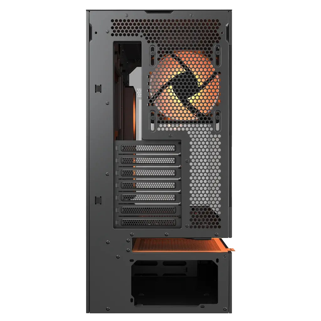 Cougar CFV235 Tempered Glass ATX Mid‑Tower Gaming Case with Central Floating Ventilation - Black-tpstech.in