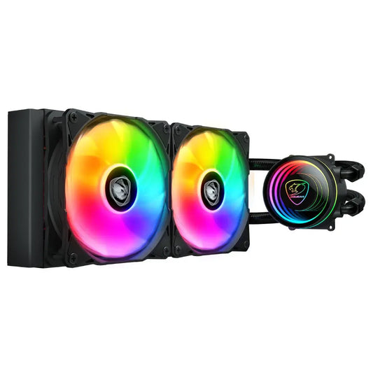 Cougar Poseidon Elite ARGB 240 240mm Liquid CPU Cooler - Black-tpstech.in