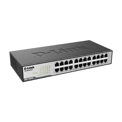 D-Link DES-1024D 24 Port 10 100 Mbps Unmanaged Desktop Rackmount Ethernet Switch-tpstech.in