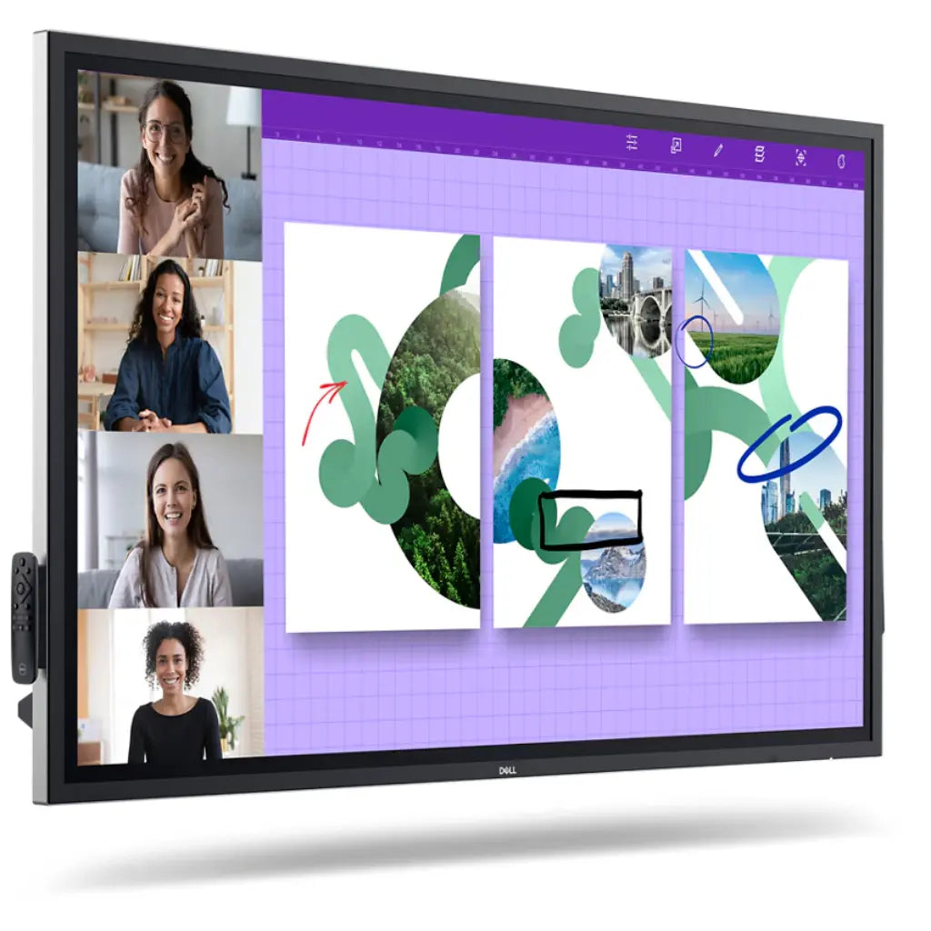 Dell P6524QT 65" 4K UHD Interactive Touch Monitor with USB-C and Dual 20W Speakers-tpstech.in