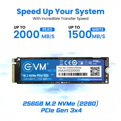 EVM 256GB Internal NVMe PCIe Gen3x4 M.2 Solid State Drive-tpstech.in