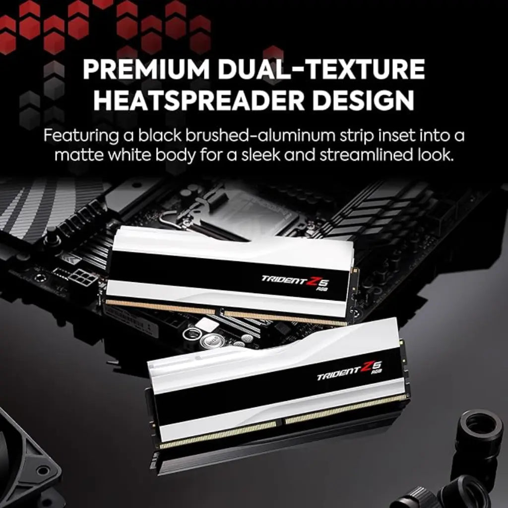 G.Skill Trident Z5 RGB 64GB (2x32GB) DDR5 RAM 6000MHz CL30 288-Pin Gaming Desktop Memory-tpstech.in