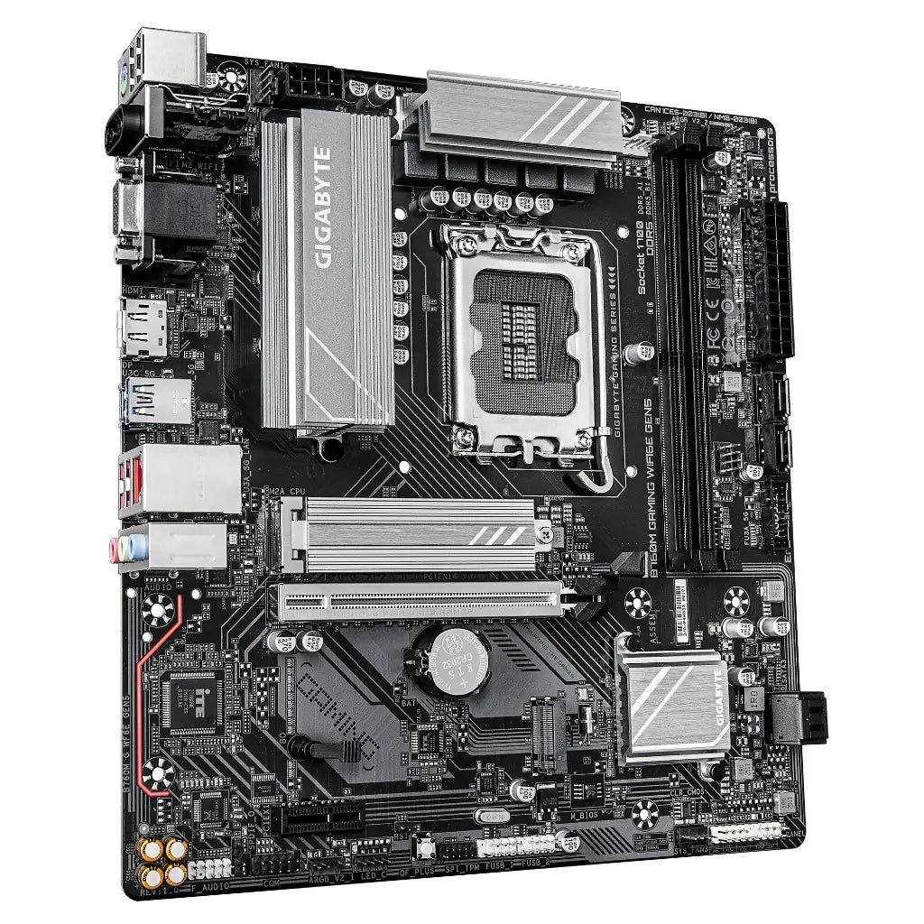 Gigabyte B760M GAMING WIFI6E GEN5 Intel B760 LGA1700 DDR5 Micro-ATX Motherboard-tpstech.in