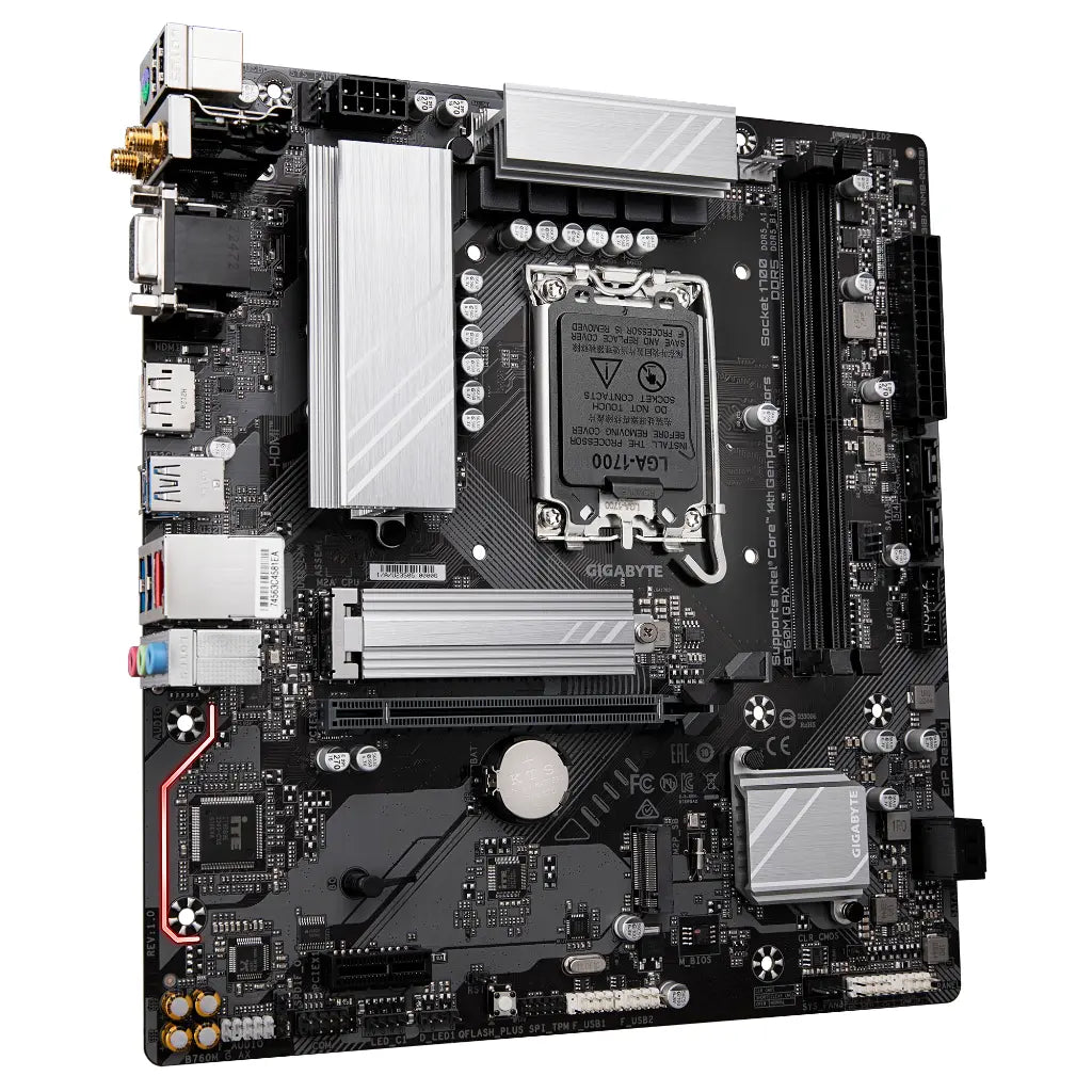 Gigabyte B760M G AX Wi-Fi 6E Intel B760 LGA1700 DDR5 Micro-ATX Motherboard-tptech.in