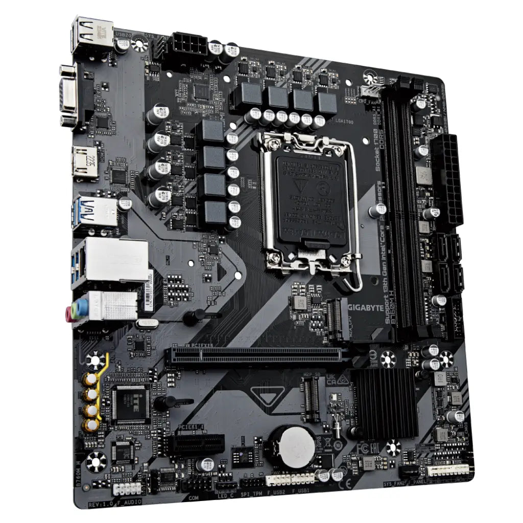 Gigabyte B760M H Intel B760 LGA1700 DDR5 Micro-ATX Motherboard-tpstech.in