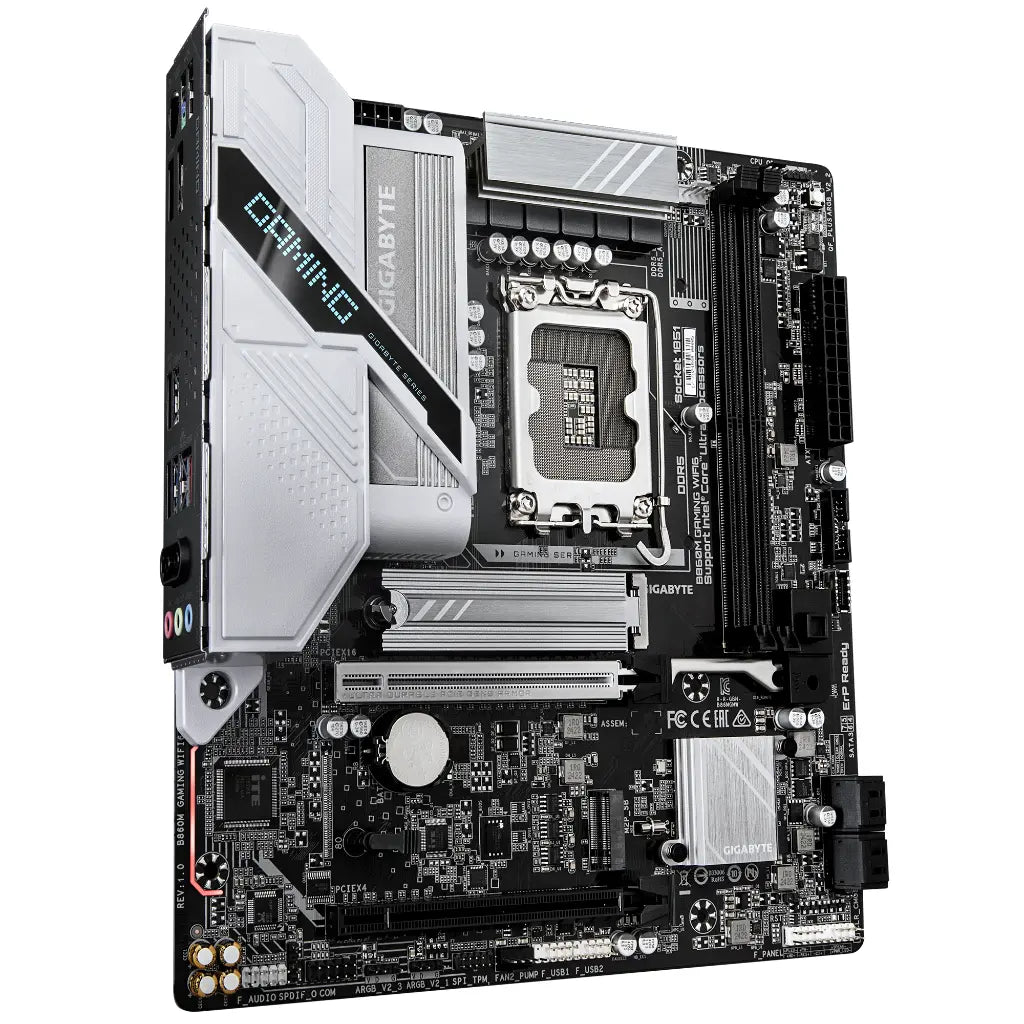Gigabyte B860M Gaming WiFi6 Intel LGA1851 DDR5 Micro-ATX Motherboard-tpstech.in