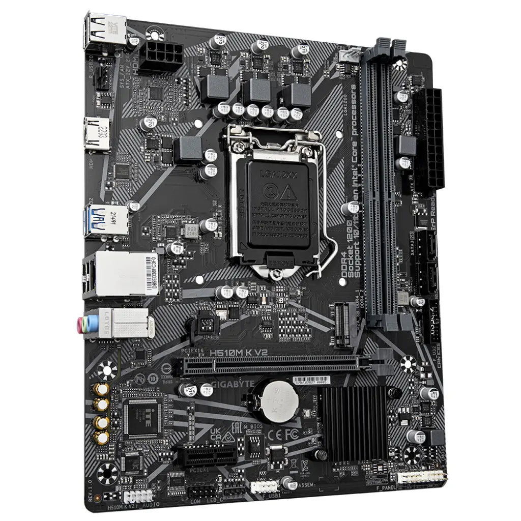 Gigabyte H510M K V2 Intel H510 LGA1200 DDR4 Micro-ATX Motherboard-tpstech.in