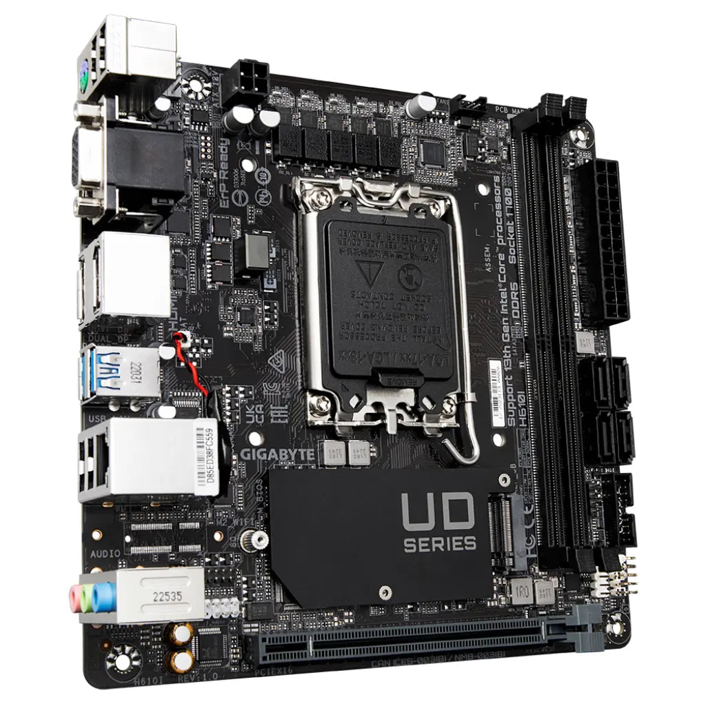 Gigabyte H610I Intel H610 LGA1700 DDR5 Mini-ITX Motherboard-tpstech.in