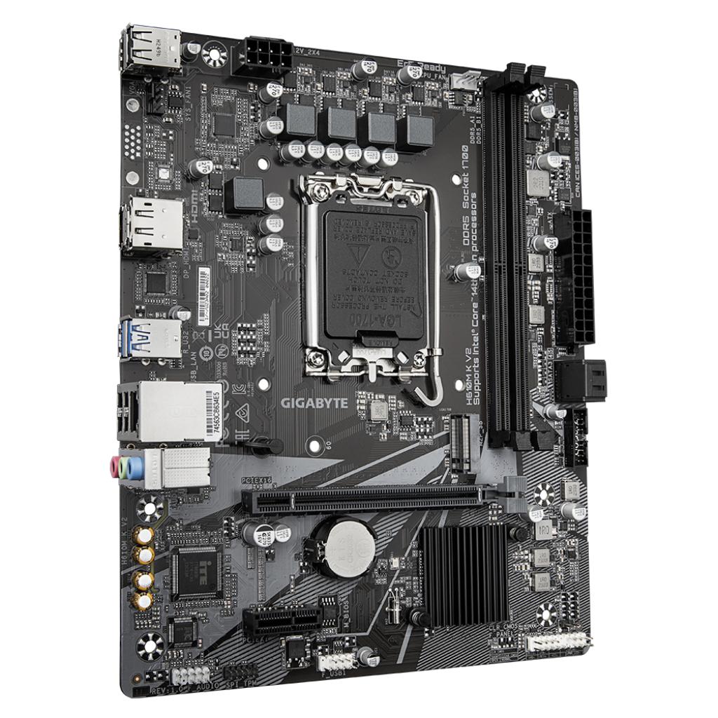 Gigabyte H610M K V2 Intel H610 LGA1700 DDR5 Micro-ATX Motherboard-tpstech.in