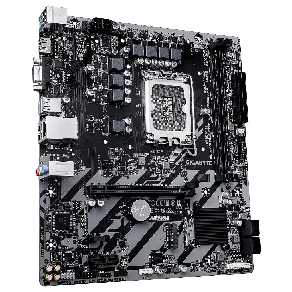 Gigabyte H810M H Intel H810 LGA1851 DDR5 Micro ATX Motherboard-tpstech.in