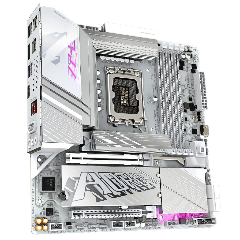 Gigabyte Z890M AORUS ELITE WIFI7 ICE Intel Z890 LGA1851 DDR5 Micro ATX Motherboard-tpstech.in