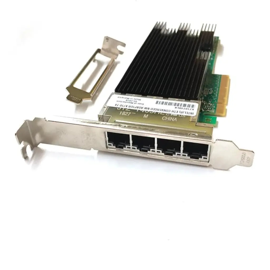 Intel X710-T4 Quad-Port 10GBASE-T PCIe 3.0 x8 RJ45 Ethernet Network Adapter-tpstech.in
