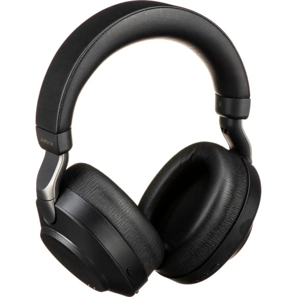 Jabra Evolve2 85 UC Wireless Noise-Canceling Over‑Ear Headset with Stand USB Type‑A - Black-tpstech.in