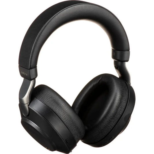 Jabra Evolve2 85 UC Wireless Noise-Canceling Over‑Ear Headset with Stand USB Type‑A - Black-tpstech.in