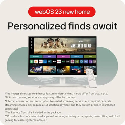 LG 27SR75U 27" 4K UHD IPS Smart Monitor Built-in Speakers webOS-tpstech