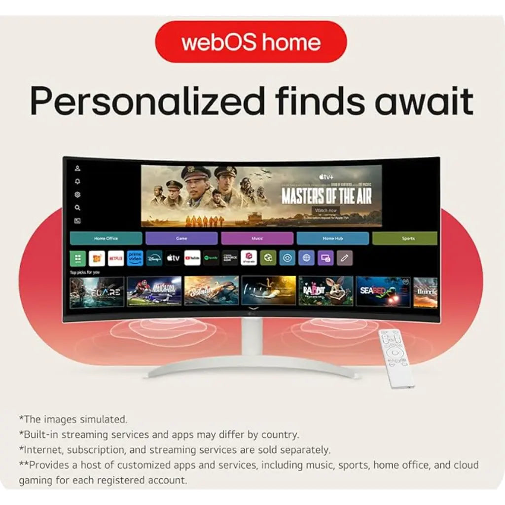 LG 34SR65QC-W 34" UltraWide Curved WQHD Smart Monitor with webOS-tpstech