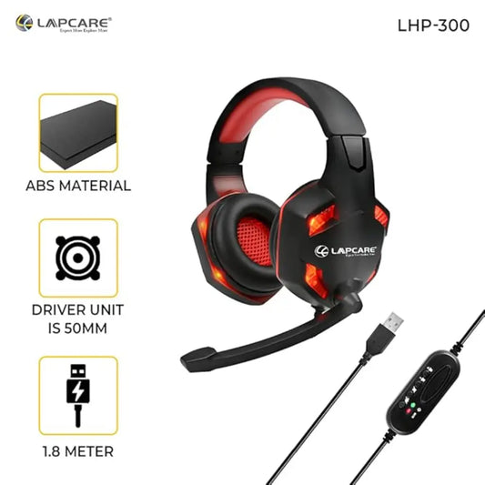 Lapcare LKAMML7415 Wired Headset with Adjustable Microphone 3.5mm Jack-tpstech.in