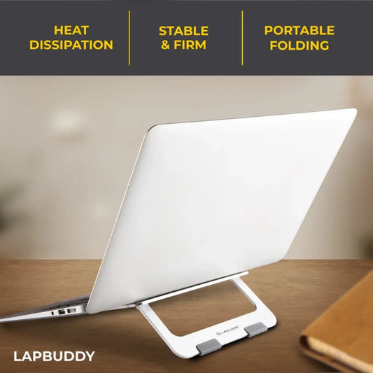 Lapcare Lapbuddy LSE-004 Aluminum Laptop/iPad Stand Foldable Upto 15.6" Support-tpstech.in
