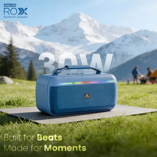 Lapcare Roxx 30W LOSPRO9810 Portable Party Speaker with RGB Lights TWS Bluetooth 5.3 8H Playtime-tpstech.in