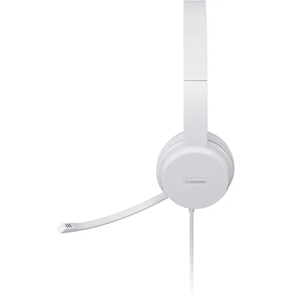 Lenovo 110 Stereo USB Headset with Rotatable Boom Mic Memory-Foam Earcups