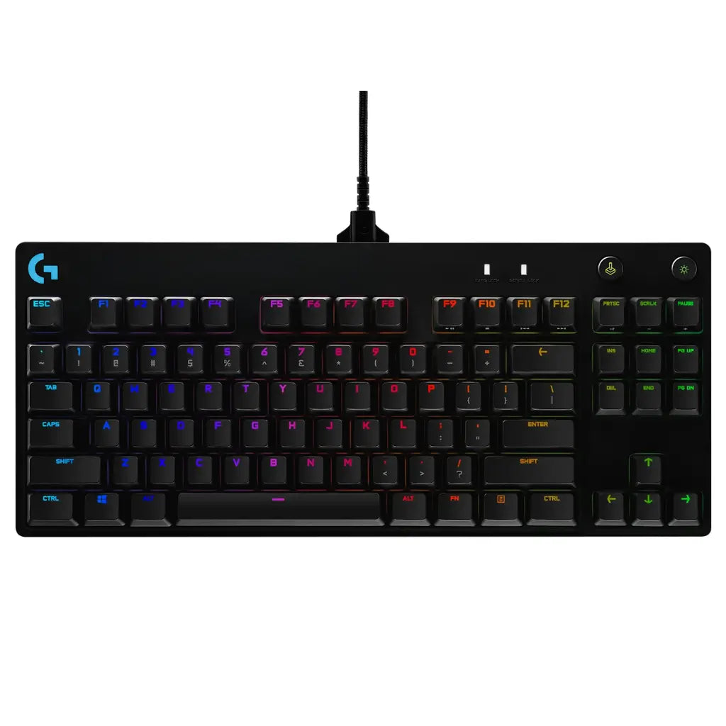 Logitech G PRO Tenkeyless Mechanical Gaming Keyboard with GX Blue Clicky Switches LIGHTSYNC RGB-tpstech.in