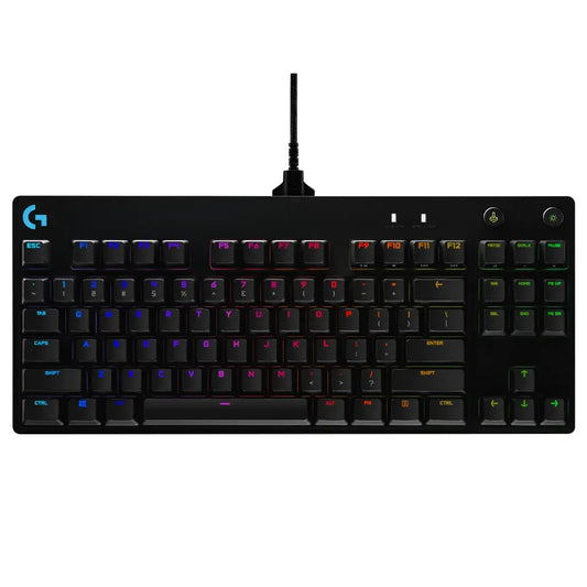 Logitech G PRO Tenkeyless Mechanical Gaming Keyboard with GX Blue Clicky Switches LIGHTSYNC RGB-tpstech.in