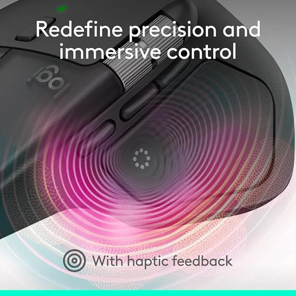 Logitech MX Master 4 Ergonomic Wireless Mouse with Haptic Feedback & MagSpeed Wheel-tpstech.in