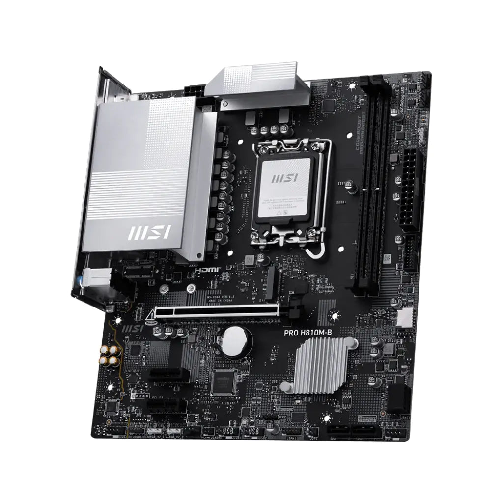 MSI PRO H810M‑B Intel H810 LGA1851 Micro‑ATX DDR5 Motherboard-tpstech.in