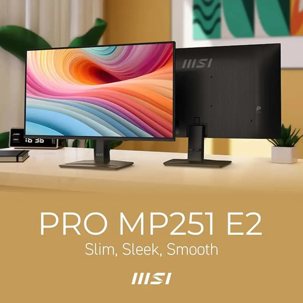 MSI PRO MP251 E2 24.5" 120Hz IPS Full HD Monitor Built‑in Speakers-tpstech.in
