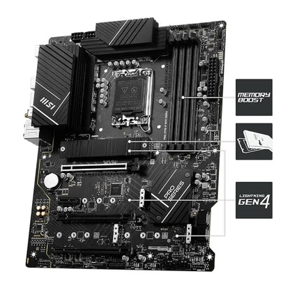 MSI PRO Z790-P WIFI 6E Intel Z790 LGA1700 DDR4 ATX Motherboard-tpstech.in