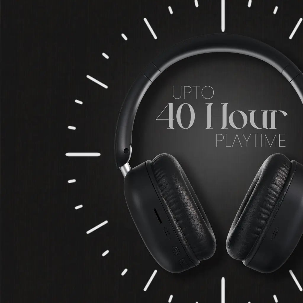 Portronics Muffs M6 POR 3261 Over Ear Wireless Bluetooth Headphone 40H Playtime-tpstech.in